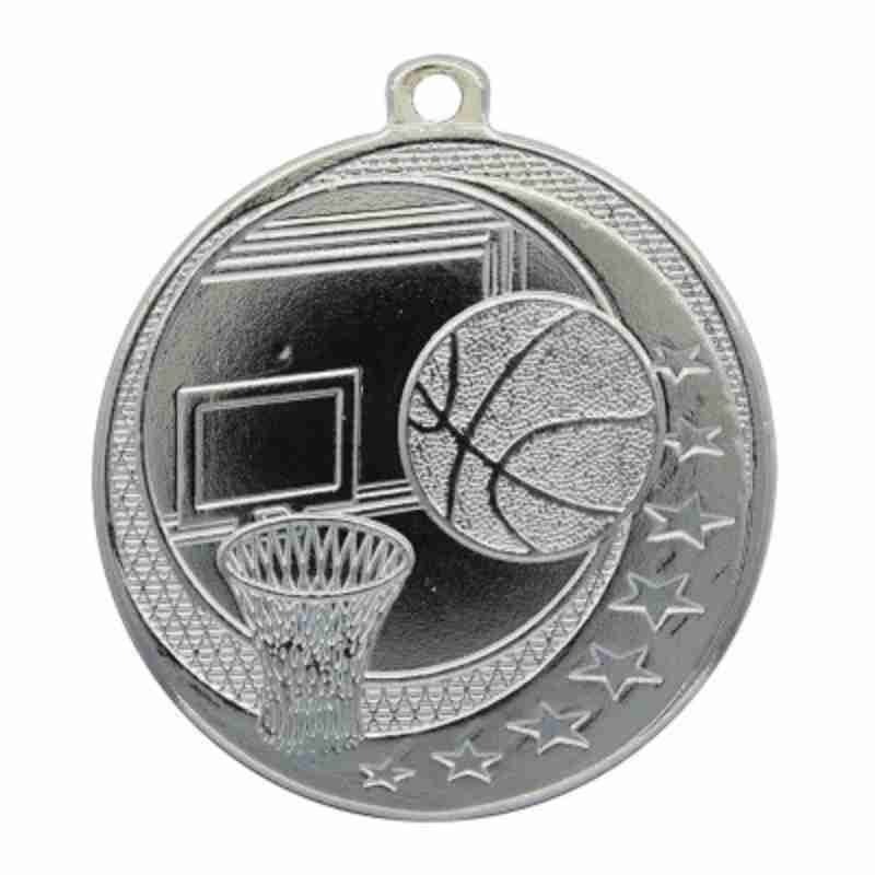 Médaille Basketball Junior Argent 2″ – MSQ03S