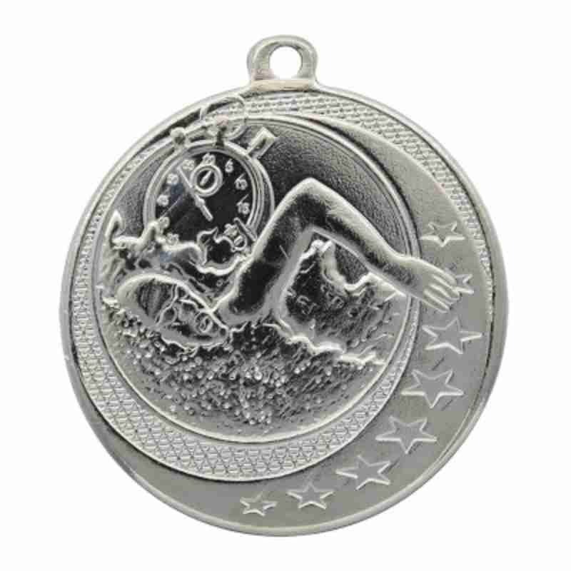Médaille Natation Junior Argent 2″ – MSQ14S
