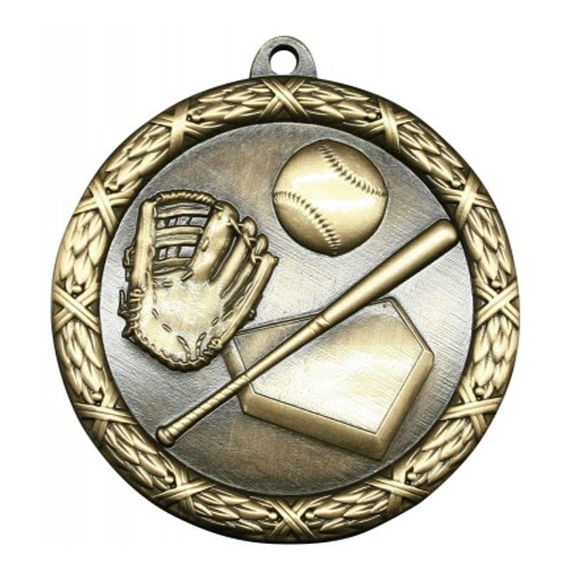 Médaille Baseball Or 2.5″ – MST402G