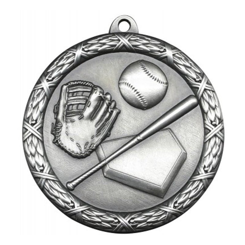 Médaille Baseball Argent 2.5″ – MST402S