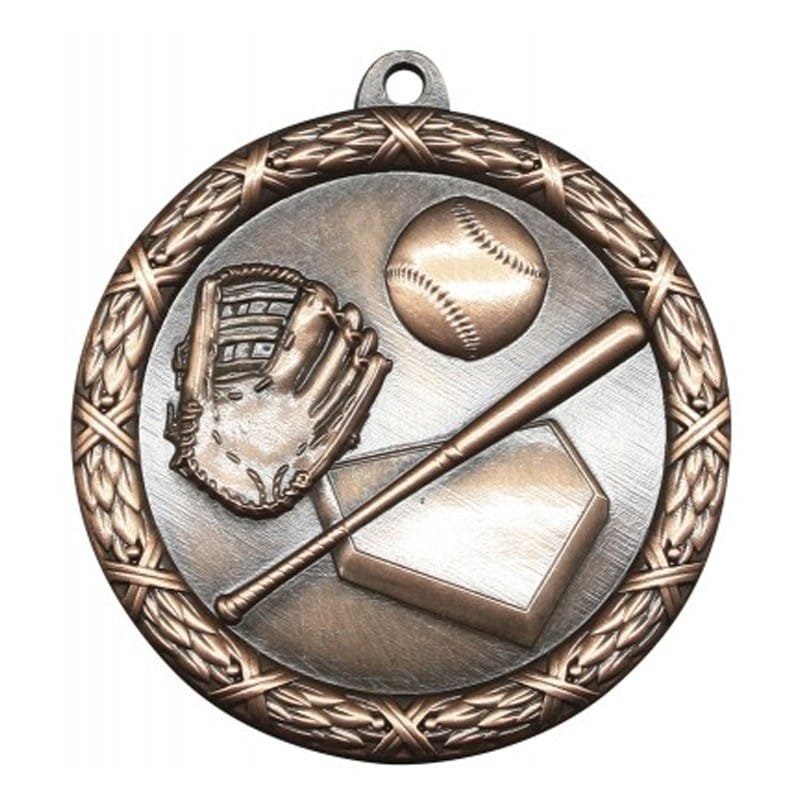 Médaille Baseball Bronze 2.5″ – MST402Z