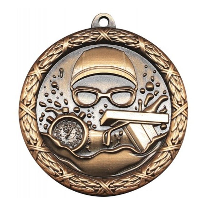 Médaille Natation Bronze 2.5″ – MST414Z