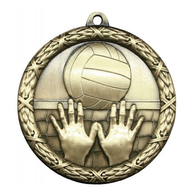 Médaille Volleyball Or 2.5″ – MST417G