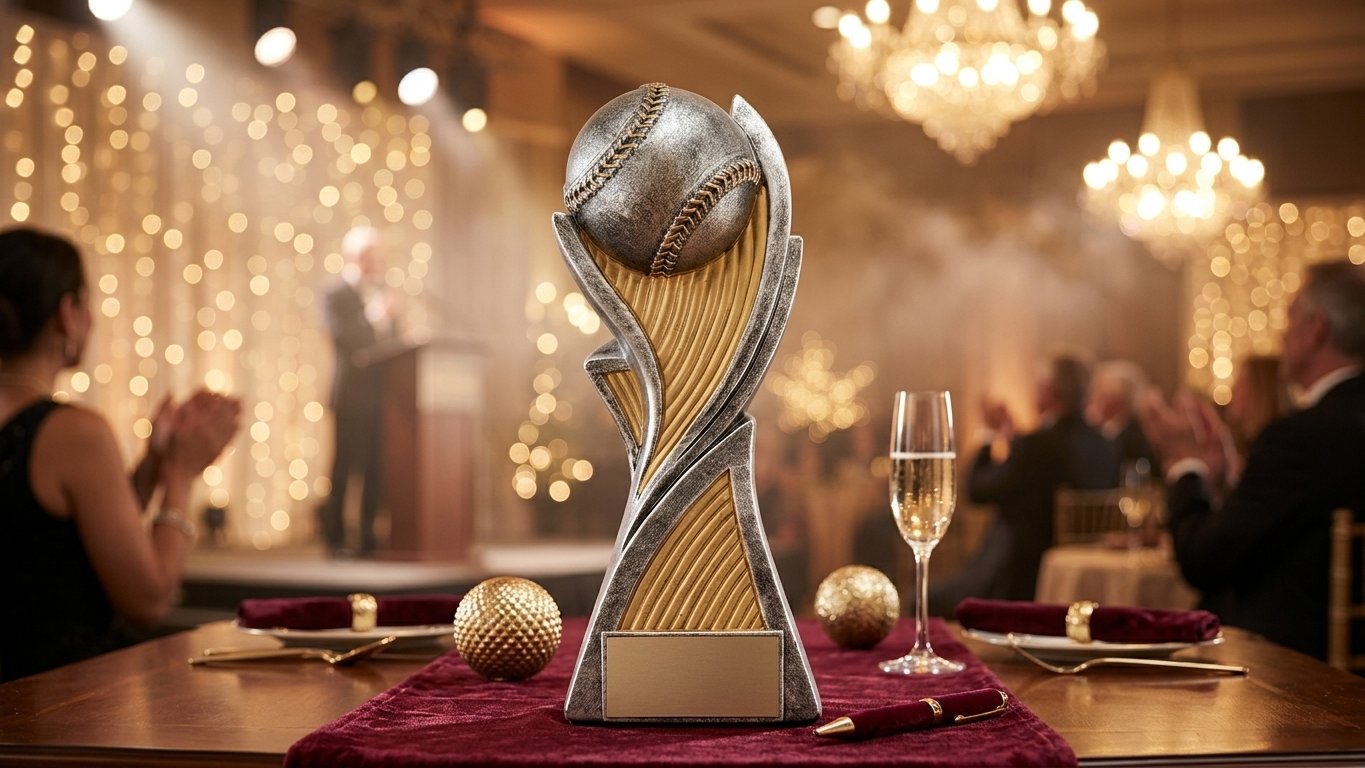 Hurricane Resin Trophy 8⅝ in — 85/8 po · Ref. PDU-RF23110PG — custom engraving — Mr Trophée — 2