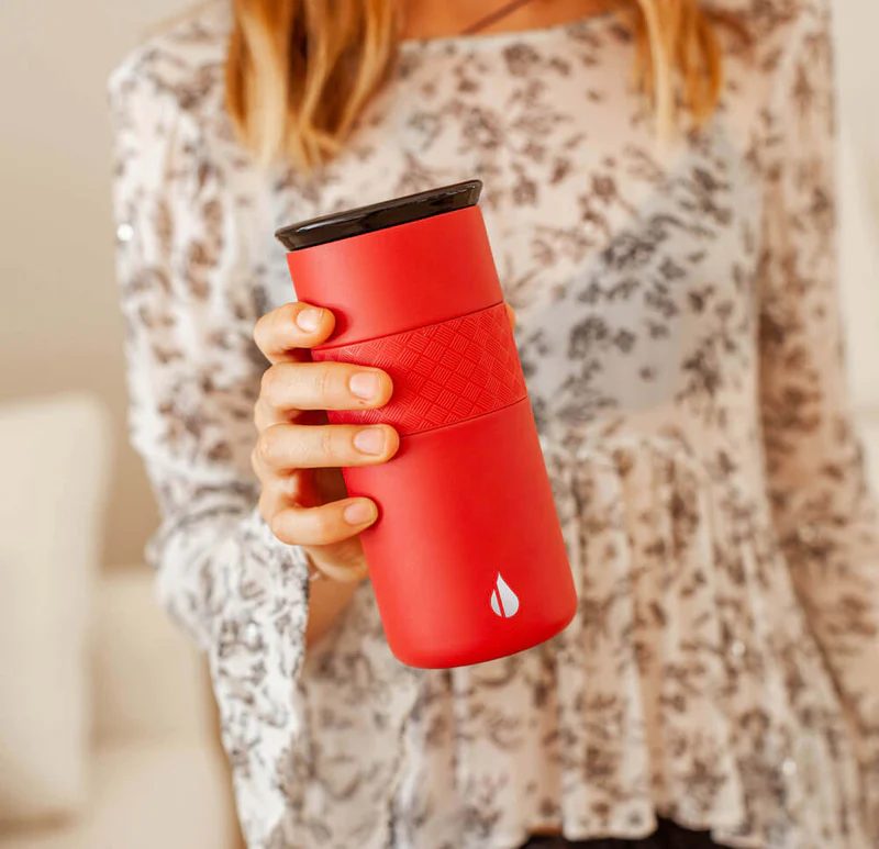 Élémental® 16oz. Gobelet artisanal avec couvercle en céramique - Acier inoxydable