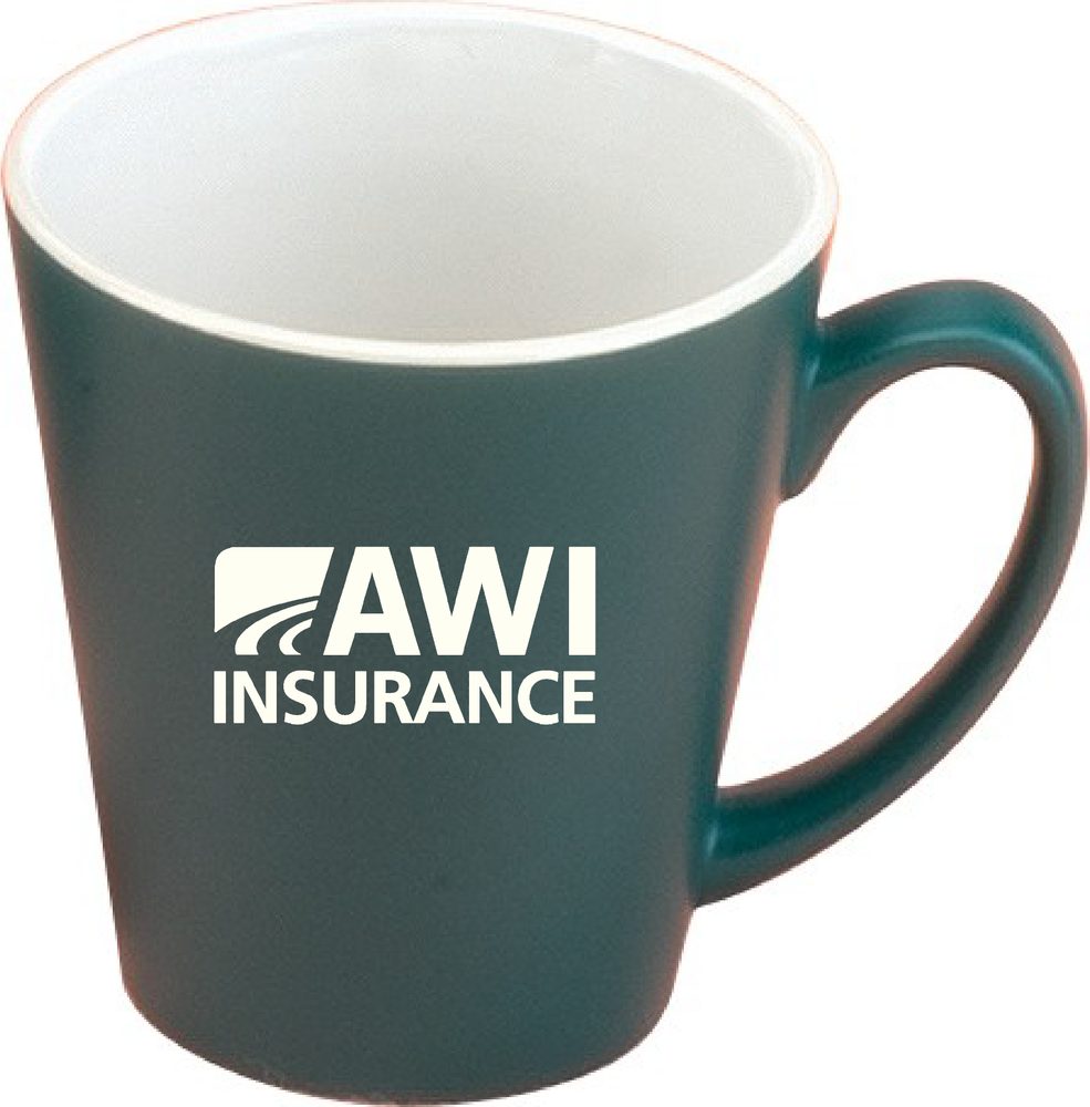 Tasse en céramique funnel fini mat 12 oz.