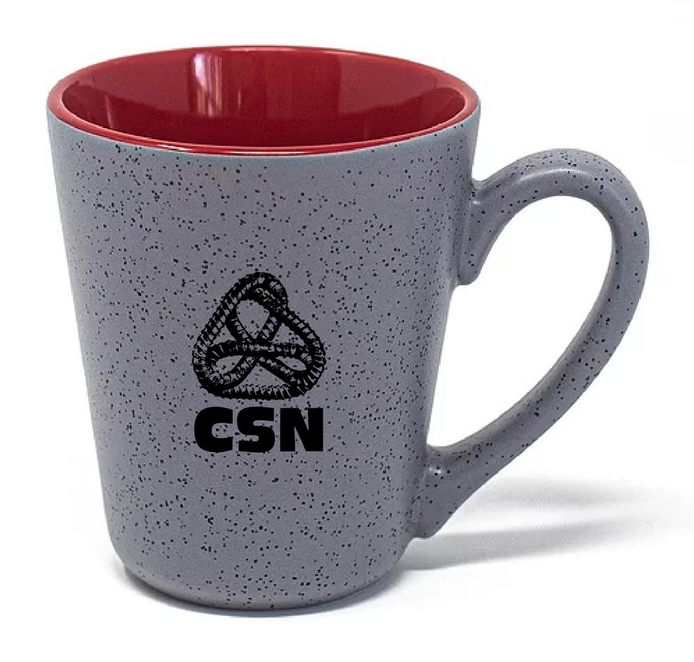 Tasse en céramique finition granit à deux-ton Firenze 16 oz.