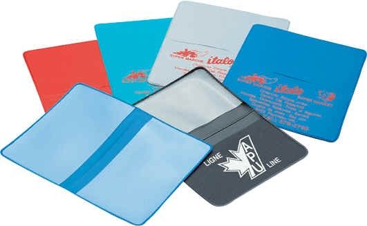 Porte-cartes d'affaires en vinyle