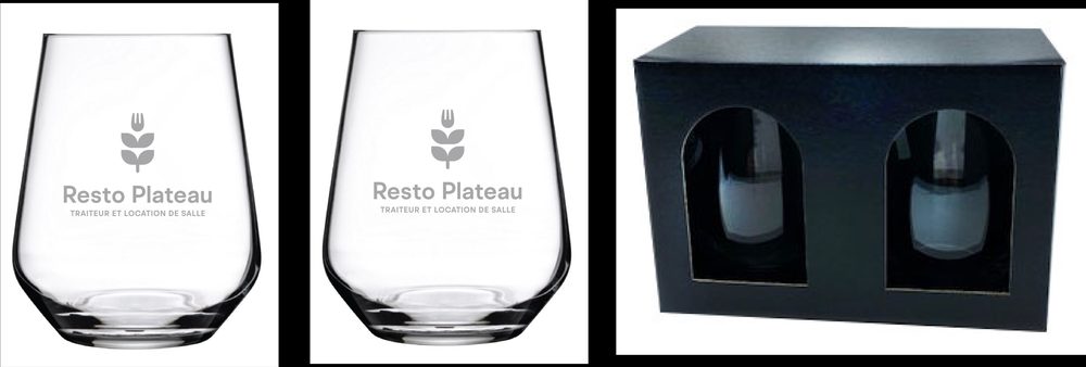 Ensemble cadeau - Verre Sans-pied Allegra 14.5 oz.