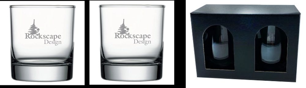 Ensemble cadeau - Verre à Whisky à l'ancienne 13 oz.