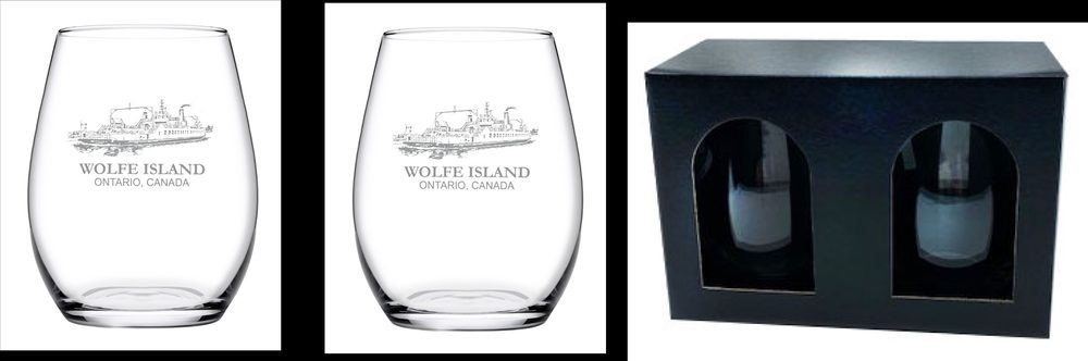 Ensemble cadeau - Verre sans-pied Amber 15 oz.