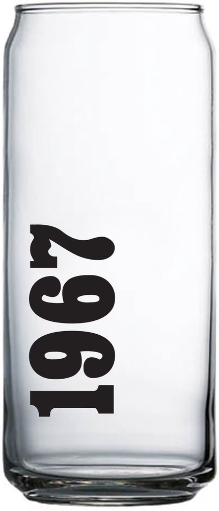 Verre haut en forme de canette 16 oz.