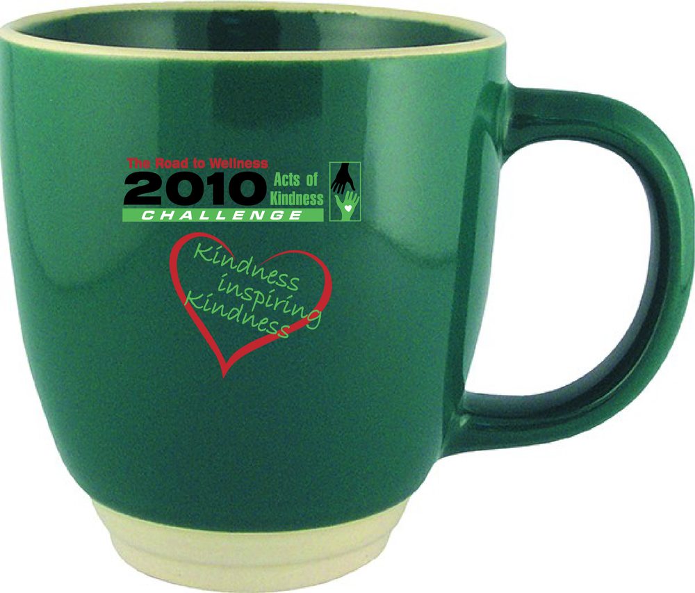 Tasse en céramique fini brillant en couleur solid 12 oz.