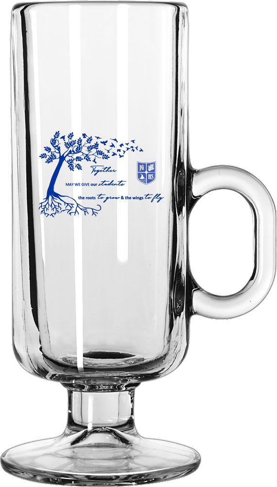 Tasse en verre de café irlandais 8 oz.