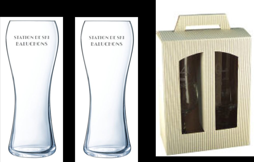 Ensemble cadeau - Verre pub pilsner Allegra 21 oz.