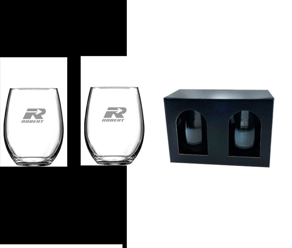 Ensemble cadeau - Verre à vin sans pied 21oz. / 620ml.