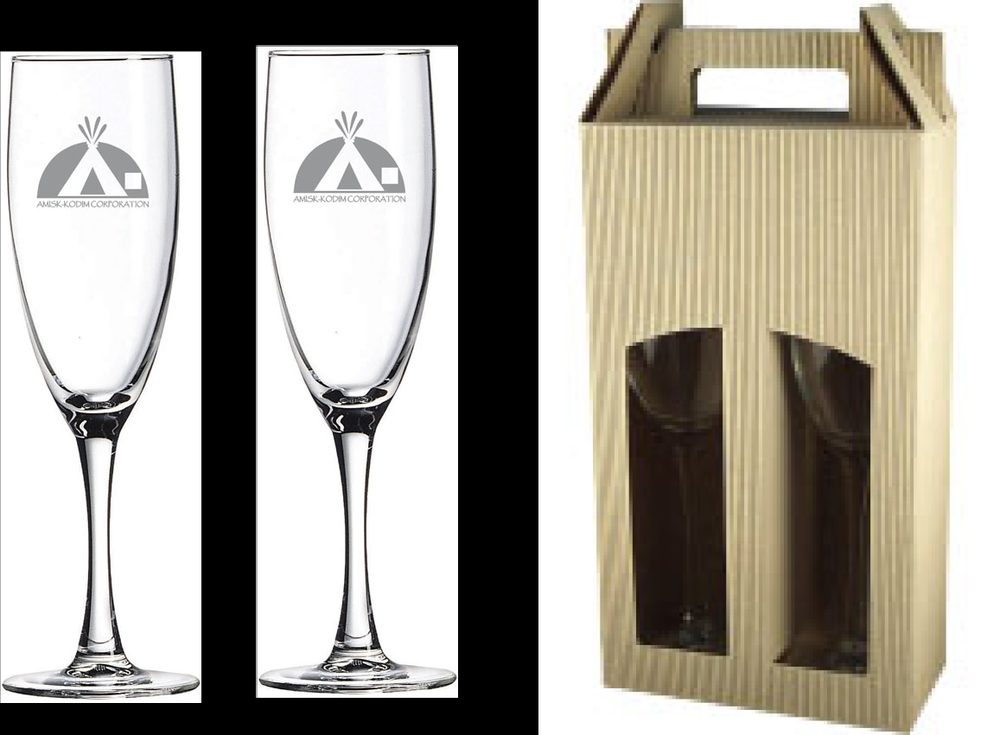 Ensemble cadeau - Flute verre à champagne 5 3/4 oz. / 160ml.