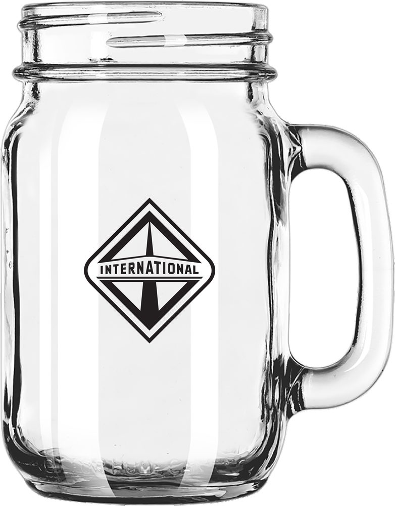 Pot mason carré à boire 16 oz.