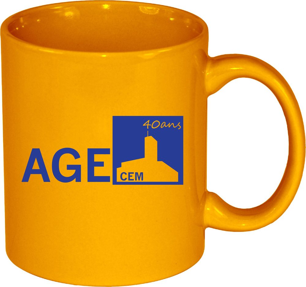 Tasse en céramique en couleur solid 11 oz.