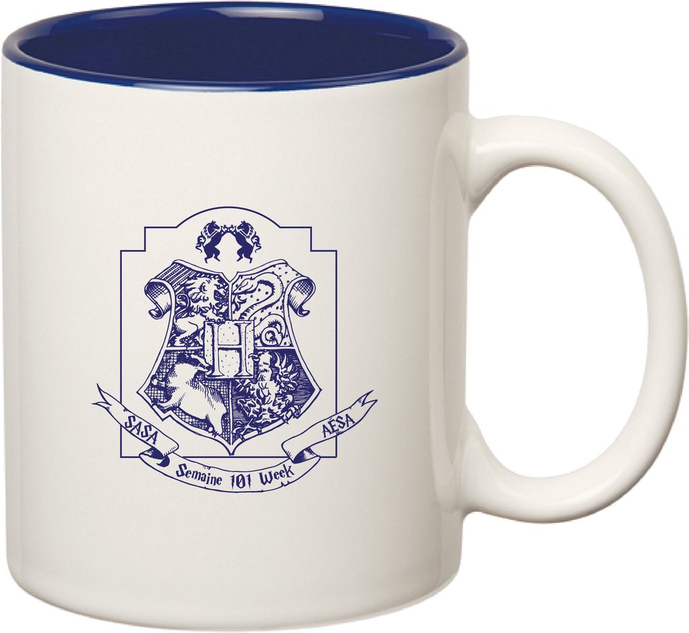 Tasse en céramique poignée en forme de c 11 oz.